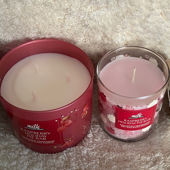 Bath and Body Works Milk Bar Raspberry Holiday Pie Bar - Picture 3 of 3